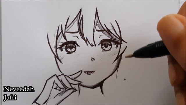 Draw simple an anime cat girl смотреть онлайн