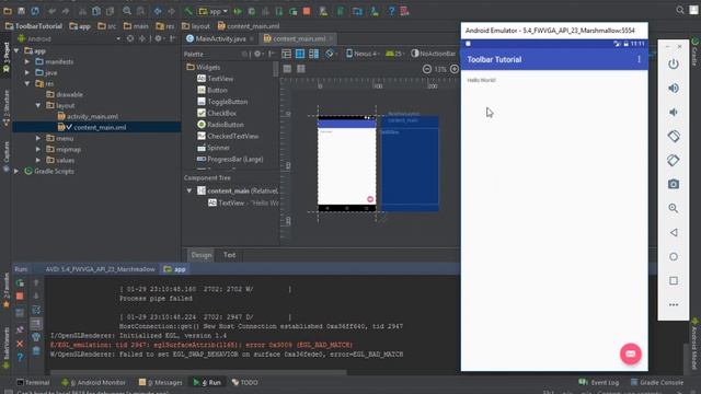 Android- How to set logo on toolbar programmatically смотреть онлайн