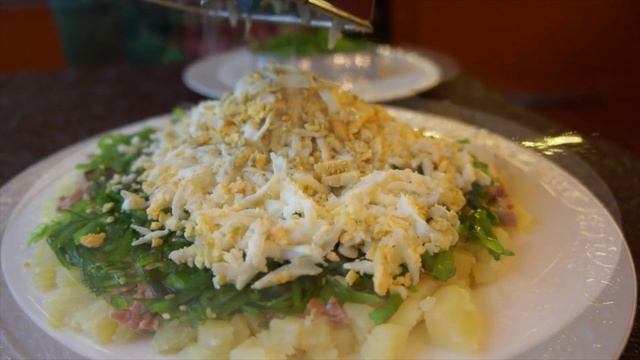Салат из печени трески и Чукка водорослей ❤️❤️❤️ смотреть онлайн