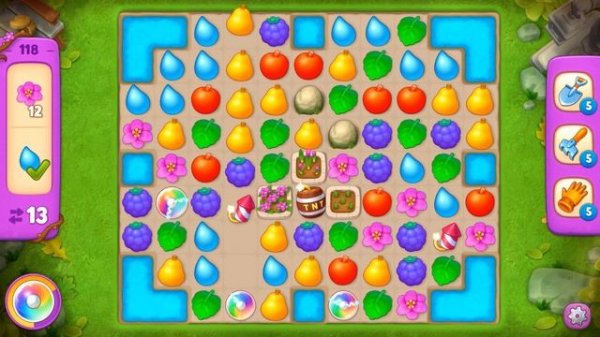 Gardenscapes - A Matching Puzzle Garden Gameplay Walkthrough Day 19 Complete（Decorative fountain）