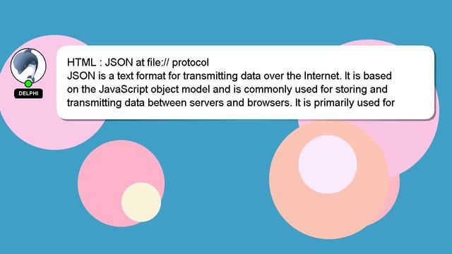HTML : JSON at file:// protocol смотреть онлайн