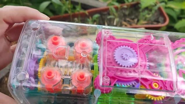 YJTOYS Прозрачный автобус с шестеренками GEAR LIGHT BUS смотреть онлайн