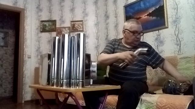 Печь в палатку Пешехонка (Турист) малая с экранами. смотреть онлайн