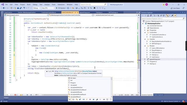 ASP.NET Core Authentication with JWT (JSON Web Token) + Entity Framework Core in Tamil || NT смотреть онлайн