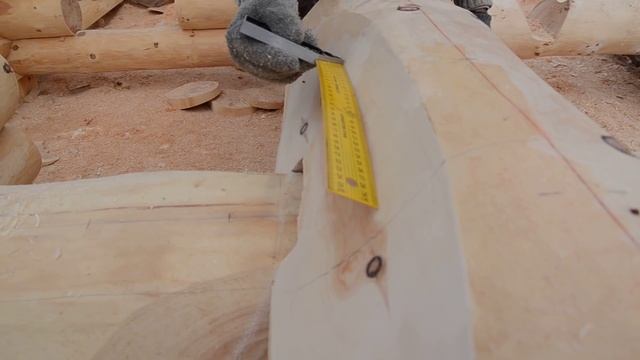 Баня из кедра, как делается канадская чашка без поднутрения ! часть 37. смотреть онлайн