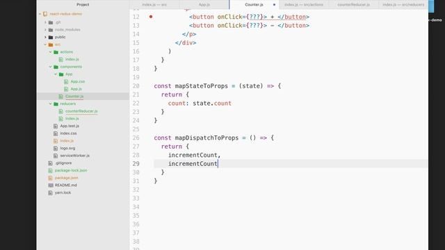 06 React Redux connect map state and dispatch смотреть онлайн