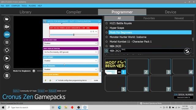 Cronus Zen - настройка GamePack смотреть онлайн