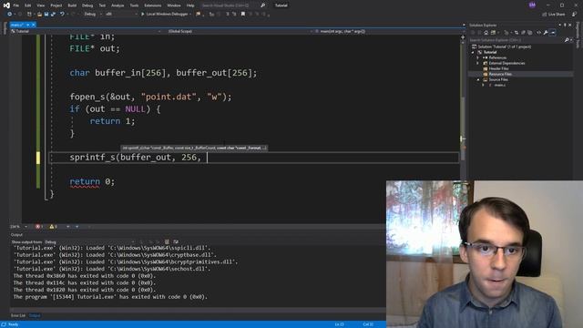 Writing to text files in C смотреть онлайн