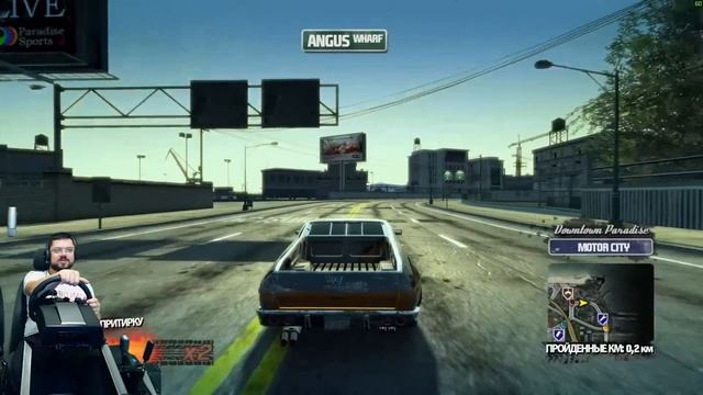 Прохождение Burnout Paradise - Вот это мясо! :) + руль Fanatec CSL Elite PS4 смотреть онлайн