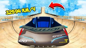 СПУСК БЕЗ ТОРМОЗОВ НА ГИГАНТСКОМ ДЖЕКСОН ШТОРМ ПО ТРАМПЛИНУ  ГТА 5 МОДЫ МУРКА