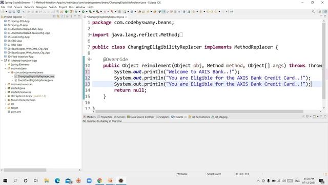 Spring Framework(Core) Tutorials || session -11 Method Injection (Method Replacer)|| by Swamy Masn смотреть онлайн