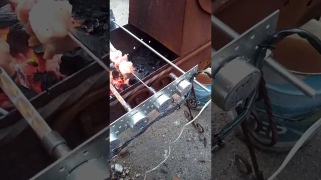 Электропривод для мангала из моторчиков от микроволновки смотреть онлайн