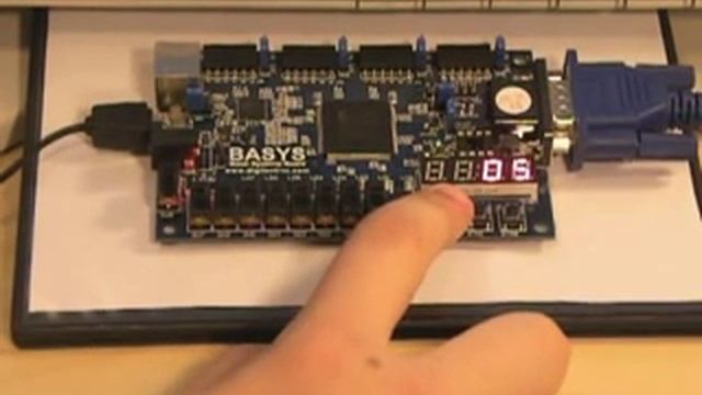 Projet VHDL Xilinx FPGA "Remue Kiki" (alias. Bouge le chien !) - Basys Spartan-3E смотреть онлайн