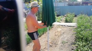 Подставка под пляжный зонт своими руками