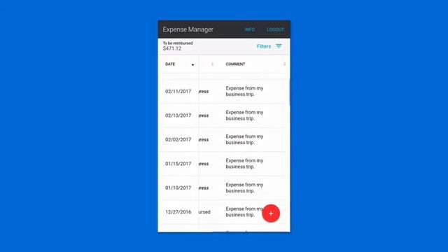 Expense Manager (mobile) - a PWA Demo from Vaadin смотреть онлайн
