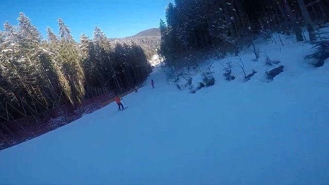 Буковель 11.02.2017 траса 13A червона траса bukovel красная трасса GoPro HERO5 Black смотреть онлайн