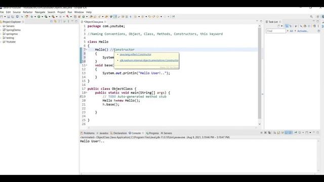 Naming Conventions | Class | Objects | This Keyword | Constructor смотреть онлайн