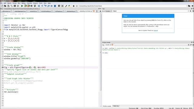 Python: How to Embed Graphs into Tkinter! смотреть онлайн