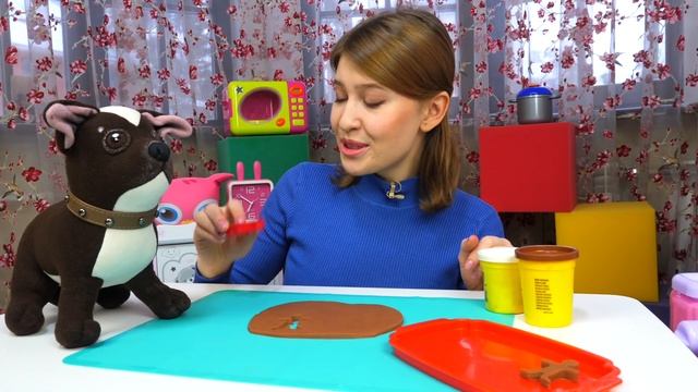 Имбирное печенье Плей До - Видео лепка. Видео для детей про пластилин Как мама Шоколадки смотреть онлайн