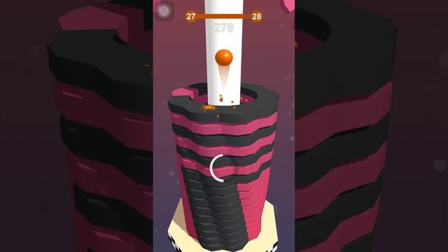 Stuck ball game play #3d game play #IOS смотреть онлайн
