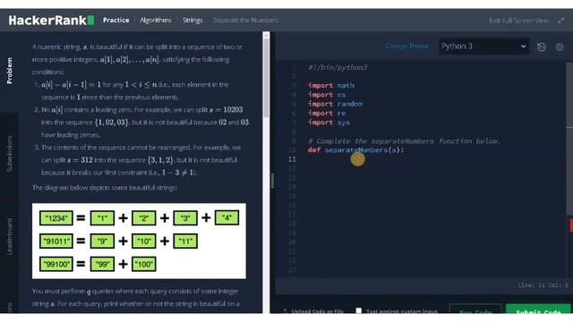 87 - Seperate the Numbers | Strings | Hackerrank Solution | Python смотреть онлайн
