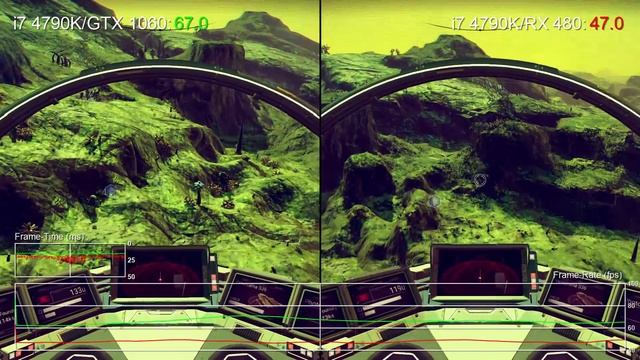 No Man's Sky: GTX 1060 vs RX 480/GTX 950 vs RX 460 Gameplay Frame-Rate Test смотреть онлайн