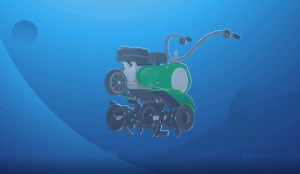 Замена ремней культиватора