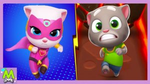 Говорящий Том Бег Героев vs Говорящий Том Гонка на Время.Гоночный Забег Тома и Джинджера.Кто Круче