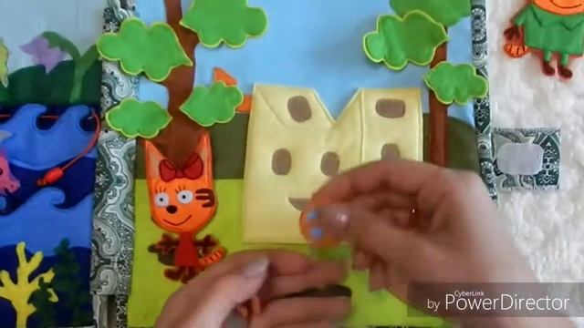 Развивающая книга из фетра 3 кота. Автор https://vk.com/id29210478 смотреть онлайн