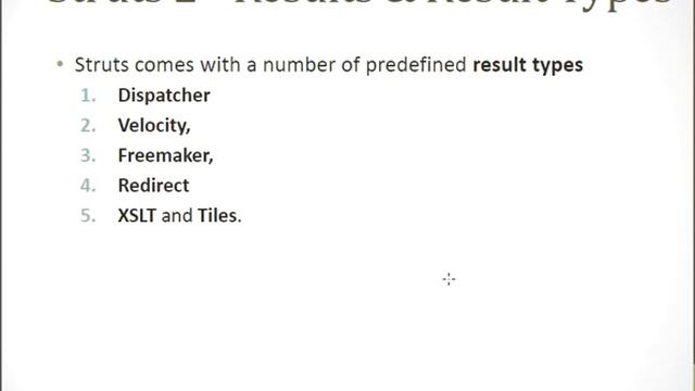 Struts:Actions,Interceptors, Result types,Validations, Localization, Exception handling, Annotation смотреть онлайн