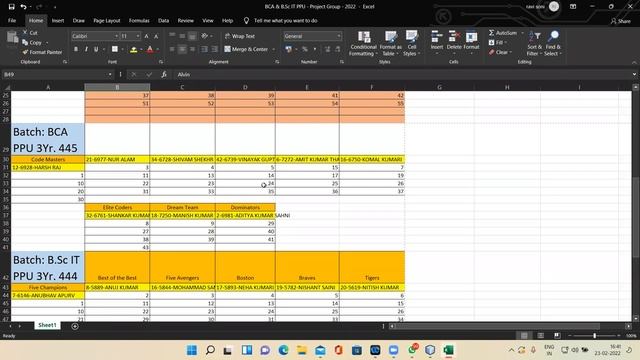 Project Discussion, 23.2.22