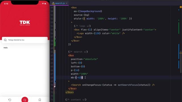 9) Arama Kutusuna Animasyon Eklemek - React Native ile Mobil Uygulama смотреть онлайн