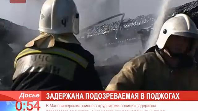 В Маловишерском районе задержана подозреваемая в совершении нескольких поджогов жилых домов смотреть онлайн