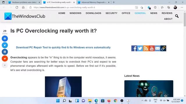 Fix Hardware problems were detected error in Windows Memory Diagnostics Tool смотреть онлайн