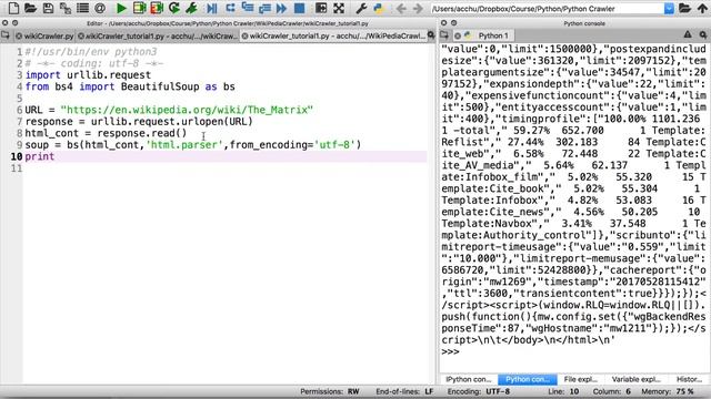 Python 網頁基礎爬蟲1：使用 Urllib, BeautifulSoup смотреть онлайн