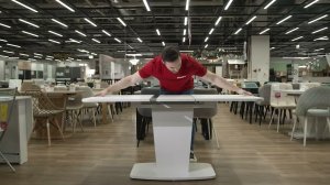 Стол обеденный Киото 120х74х75 см, Белый