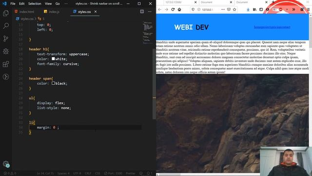 [Arabic] Change Navigation Bar Style On Scroll Down смотреть онлайн