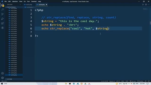 str_replace function || PHP || EXCELLENT CODE WITH AJ смотреть онлайн