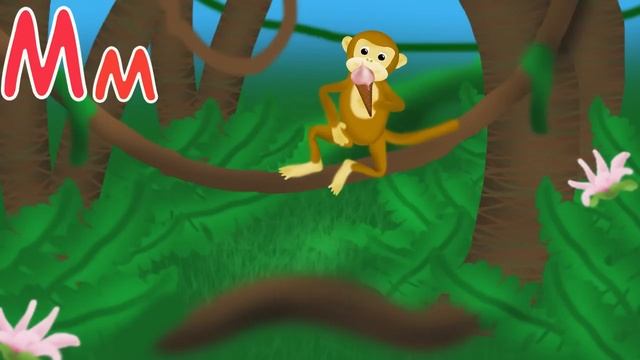 Веселая АЗБУКА! Учим буквы Развивающие мультики про Алфавит. Буква М смотреть онлайн
