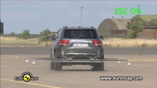 Euro NCAP | Jeep Grand Cherokee | 2011 | ESC test смотреть онлайн