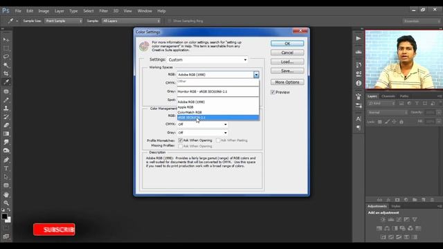 Photoshop Color Settings For Print Photoshop CC In Hindi Art Balaghat смотреть онлайн