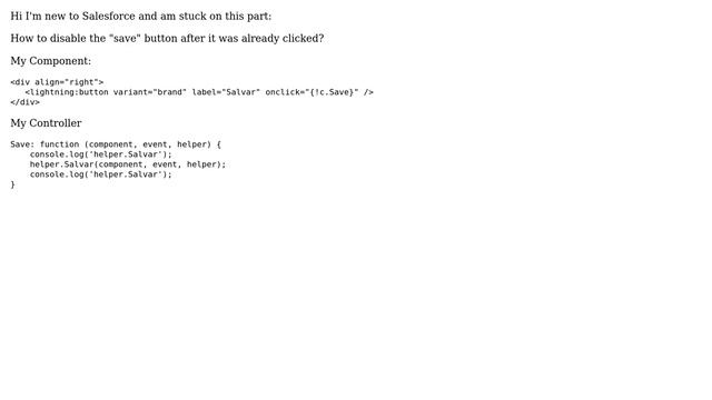 Salesforce: Disable "Save" button after condition on Lightning Component смотреть онлайн
