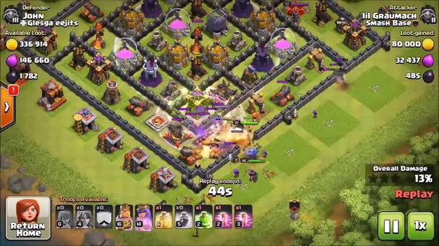 Clash of Clans - Mass Valkyrie Attack 2017- Are valkyries any good? смотреть онлайн