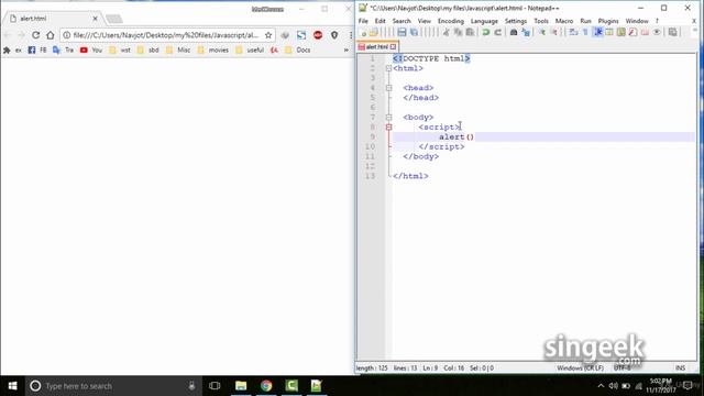 JavaScript for complete beginners Part-2 : alert function смотреть онлайн