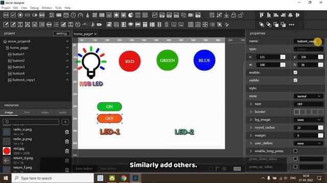 Raspberry Pi GUI using STONE HMI Touch Screen Display Module смотреть онлайн