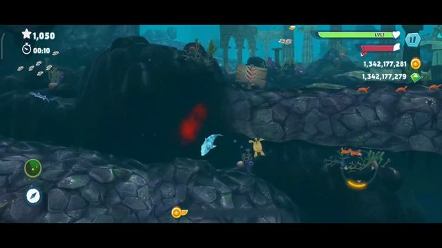 ice SHARK game play. hungry shark world games 🦈 смотреть онлайн