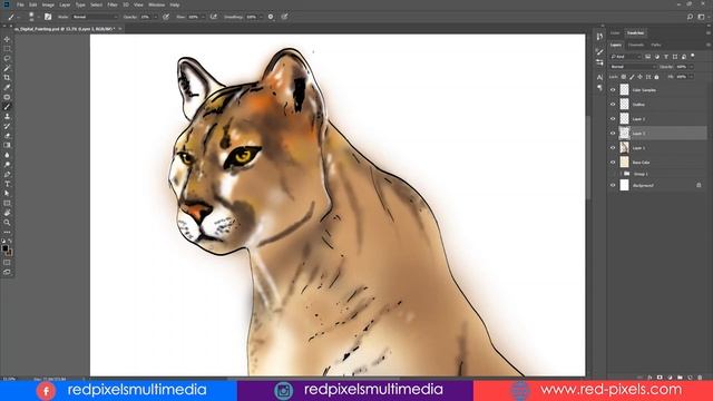 Digital Painting Photoshop CC 2020 in 15 Minutes || Beginner Brush Tutorial Photoshop - SPEED ART смотреть онлайн