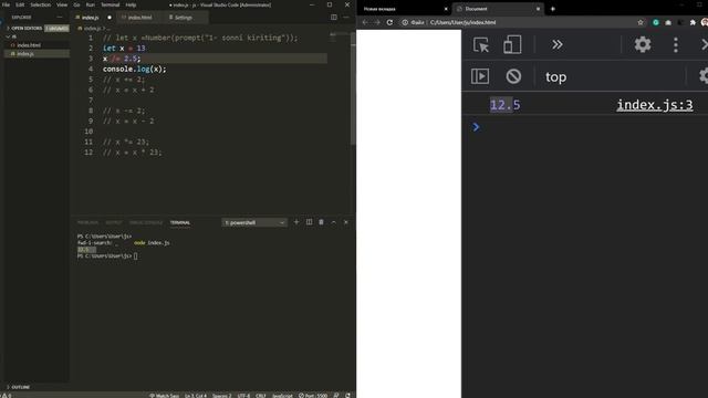 Javascript asoslari 3-dars. Arithmetic Operators смотреть онлайн
