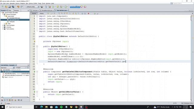 How to Custom JSpinner as Table Cell Editor In Java Swing смотреть онлайн