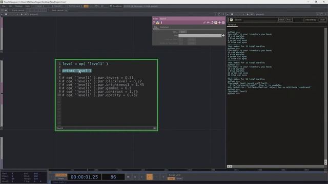 Python in TouchDesigner | Variables | TouchDesigner смотреть онлайн